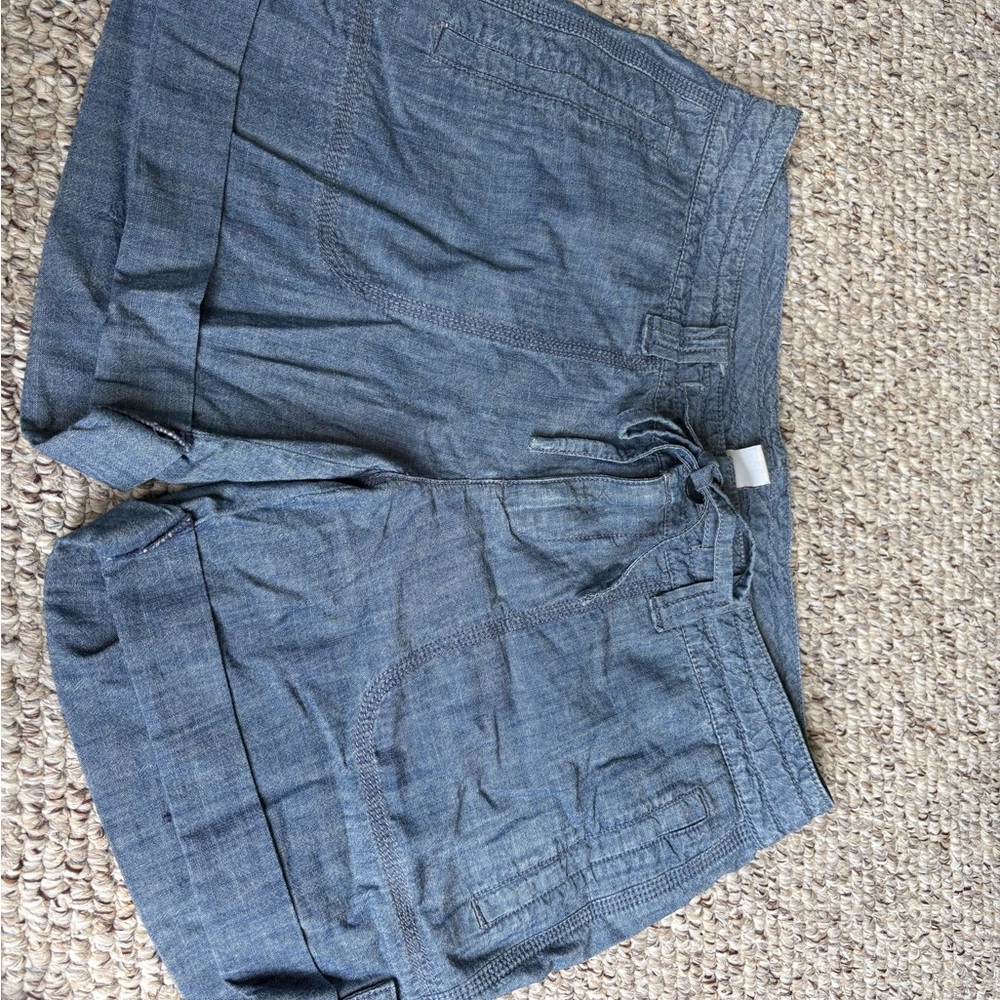 Woman’s Blue Casual Shorts with cute bow detail